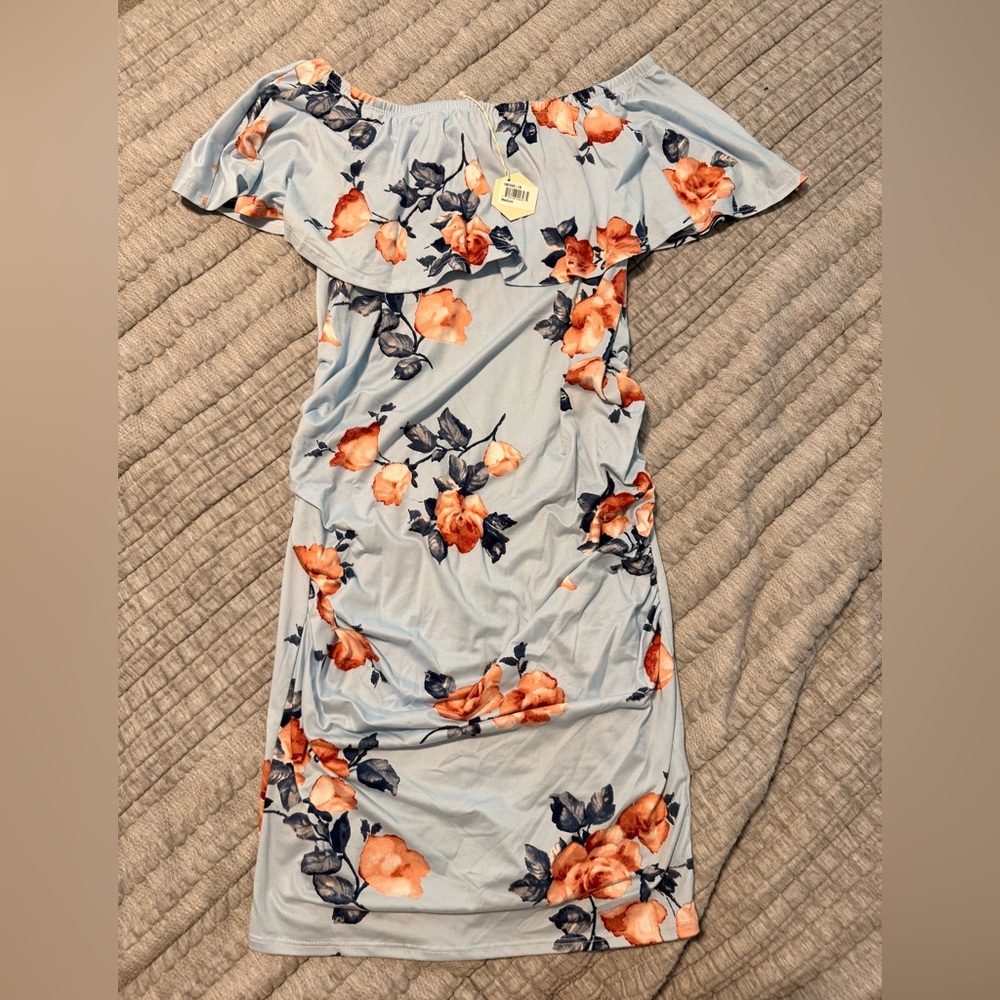 Floral Off-Shoulder Dress